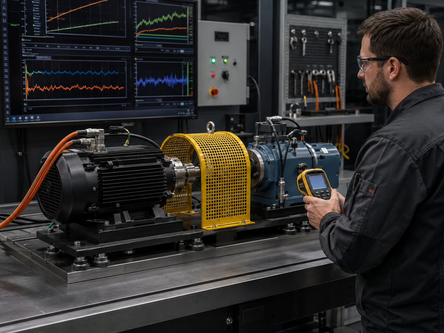 Brushless DC motor performance and load test