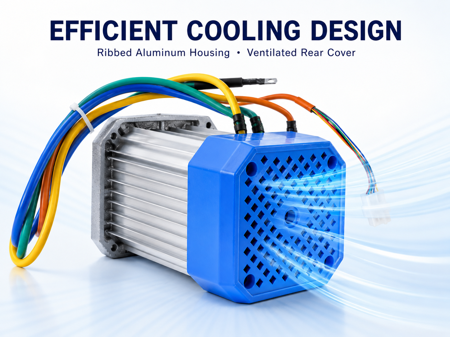 Ventilated cooling design of the 140-D BLDC motor