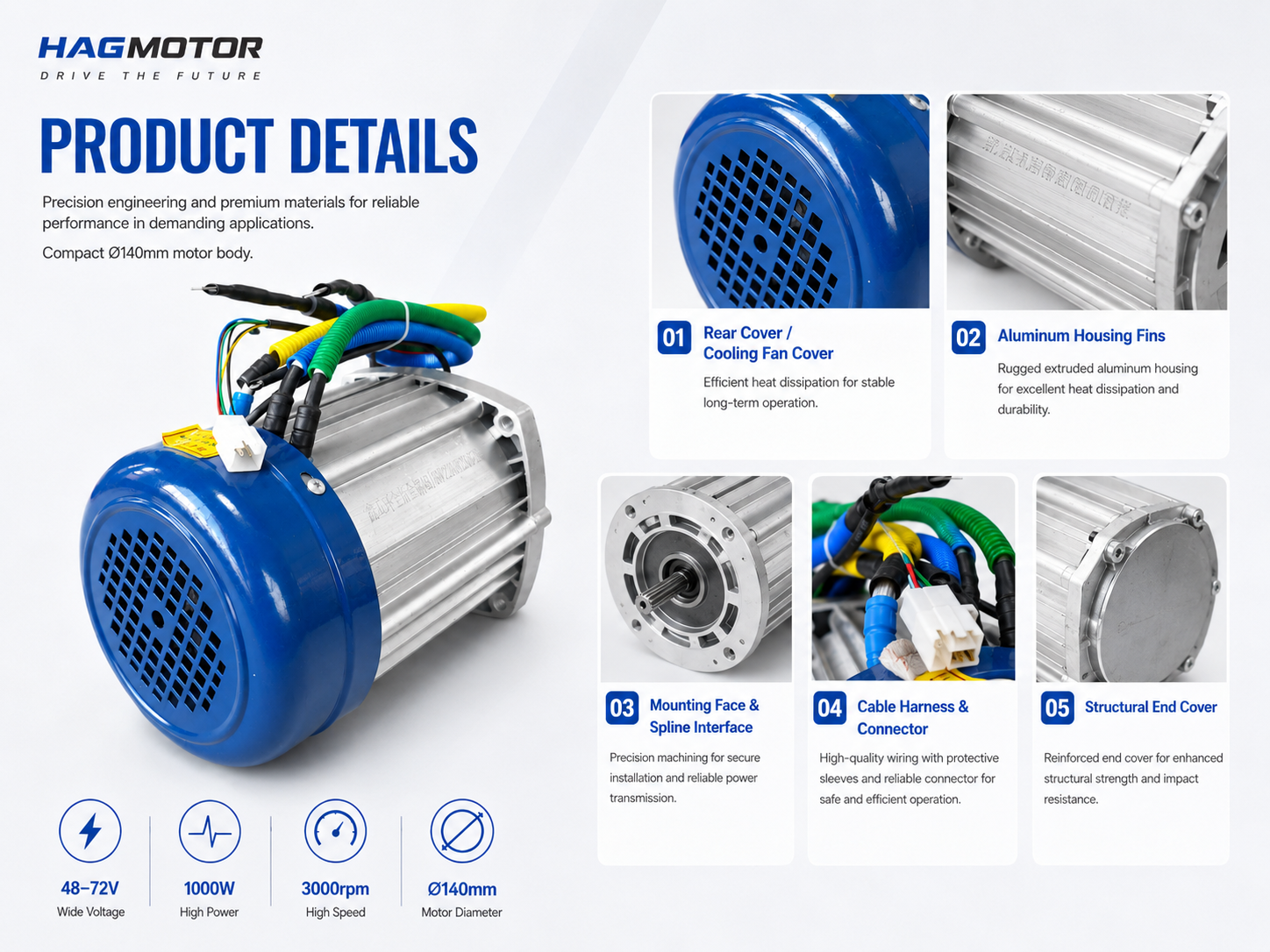 JWH brushless motor manufacturing and performance testing