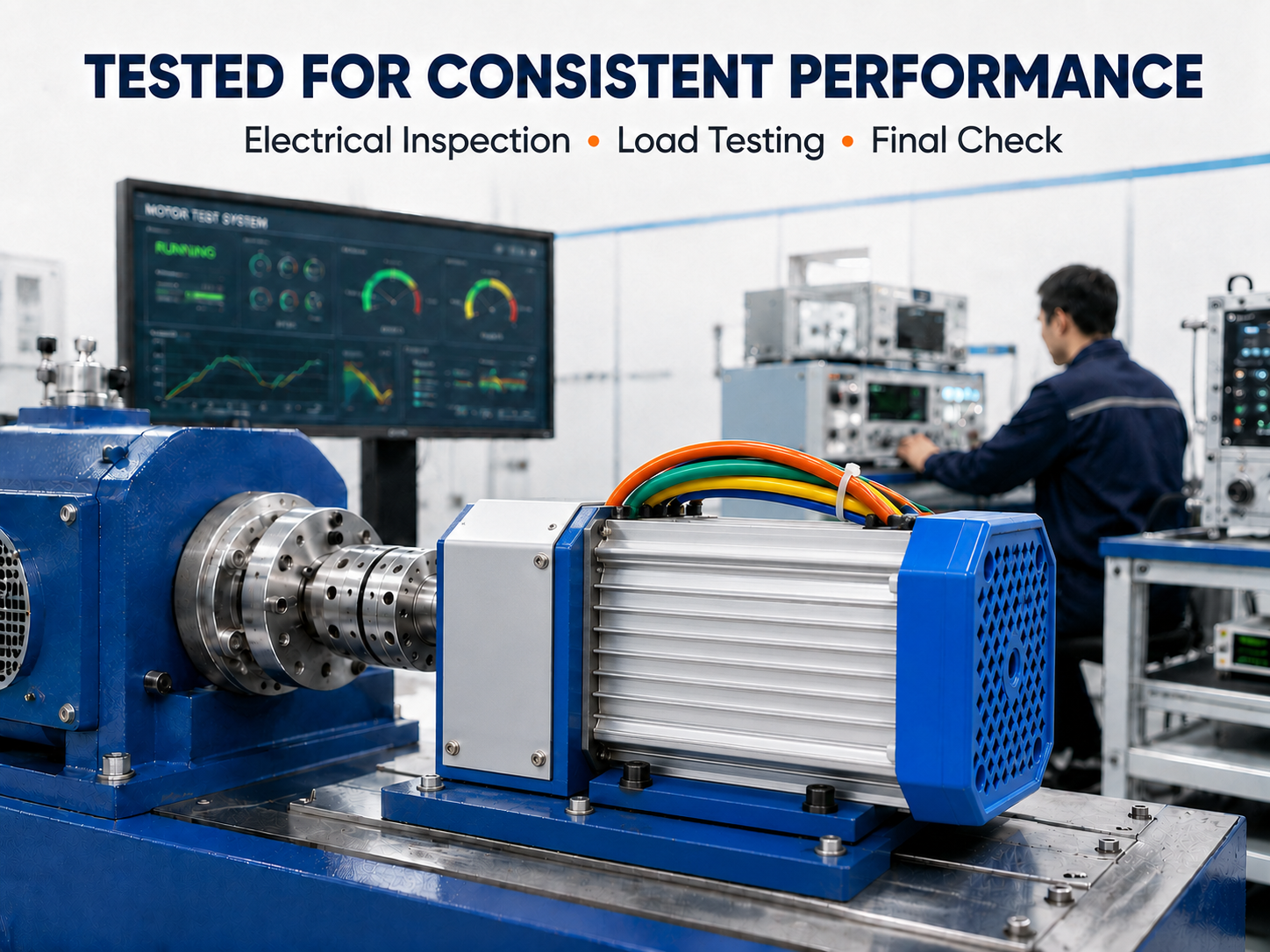 140-D BLDC motor performance testing