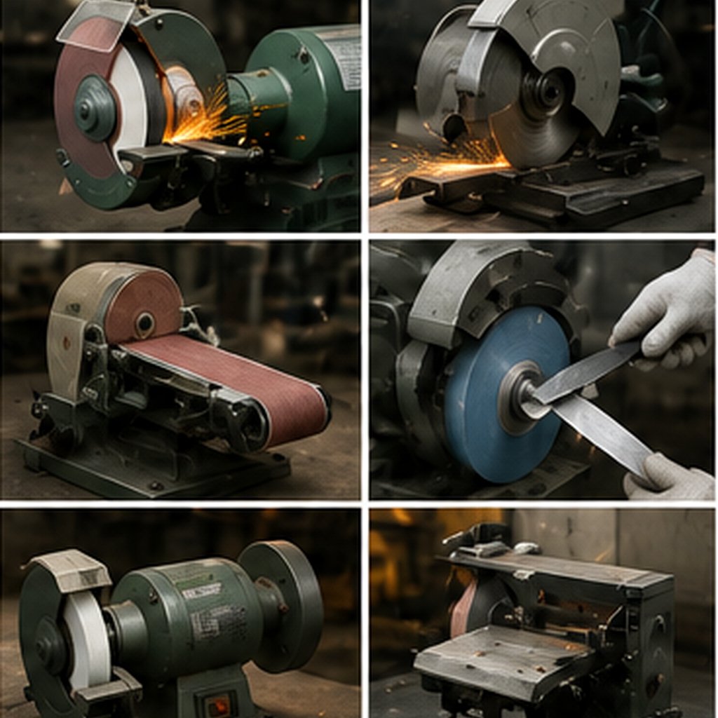 Grinding machine motor front output shaft