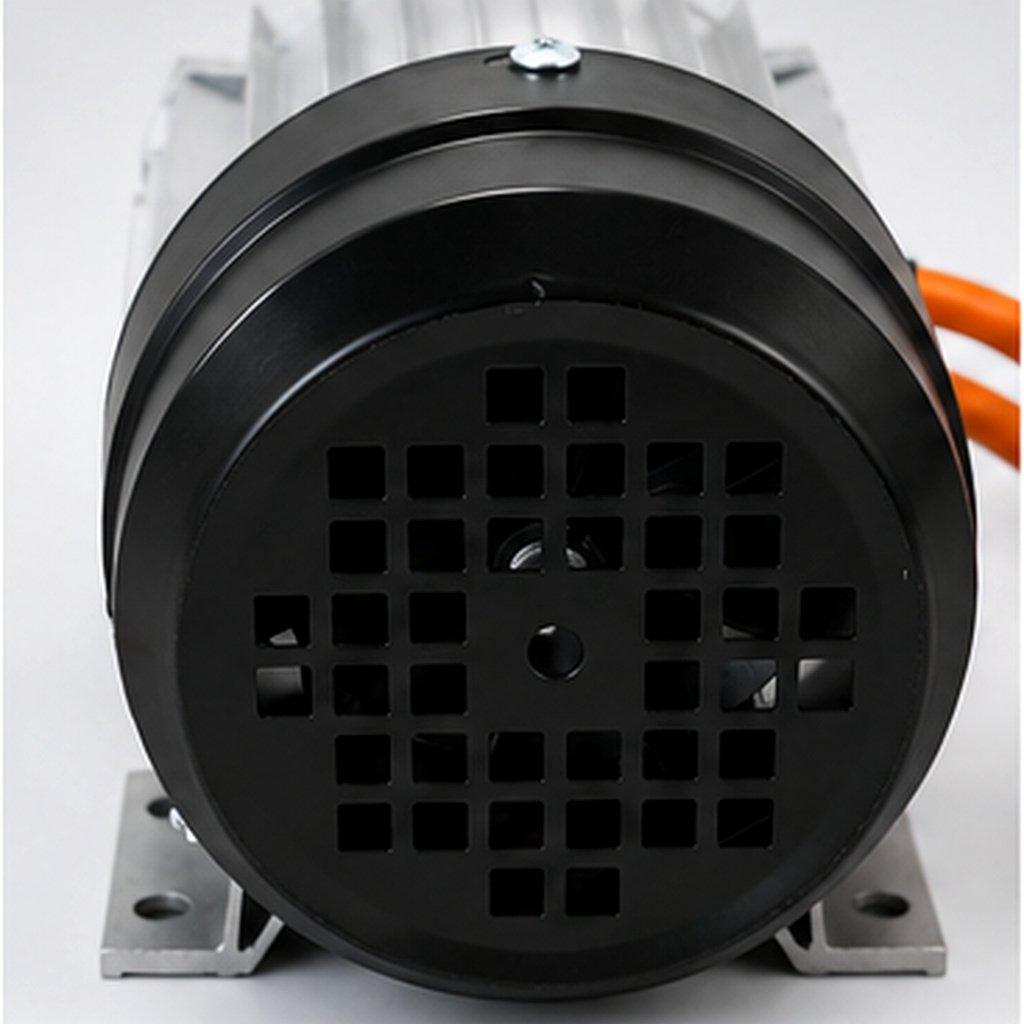 Grinding machine motor cooling housing