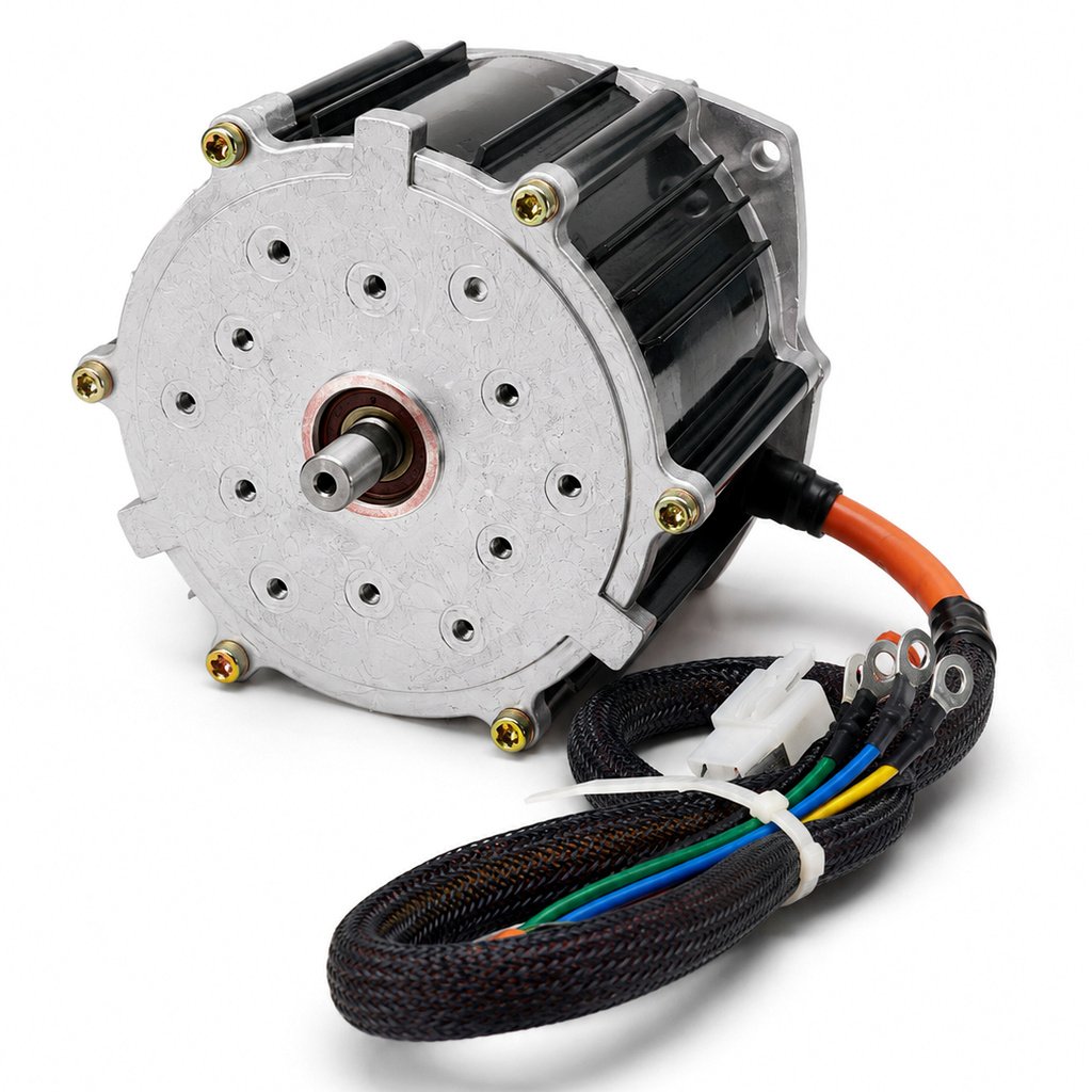 Electric pallet truck motor wiring harness and connector details