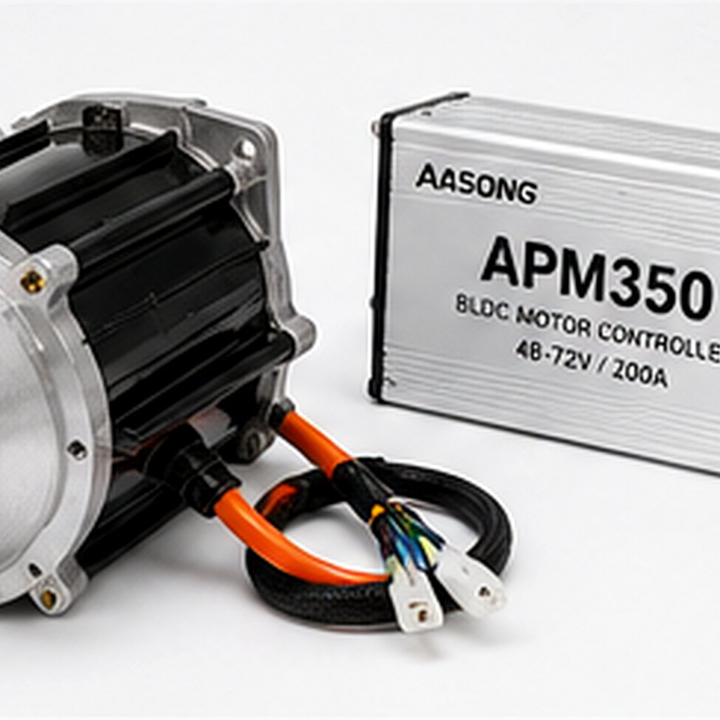 Electric pallet truck motor controller and complete drive system